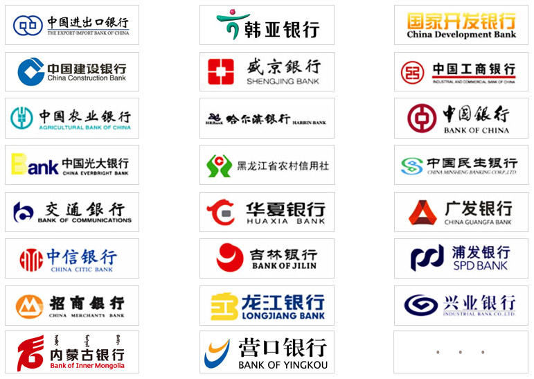 部分合作银行一览