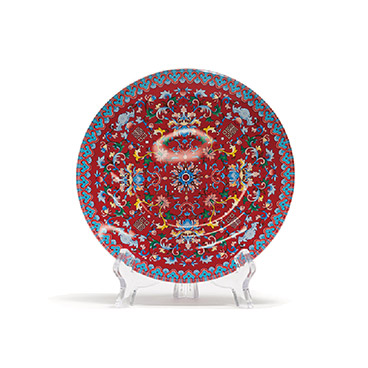 福禄寿禧团寿盘套装/